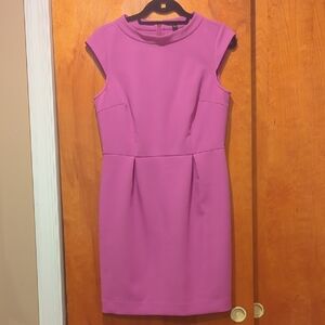 Ann Taylor Vibrant Purple Cap Sleeve Dress
